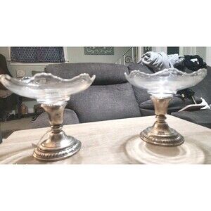 Vintage Frank M. Whiting, Sterling Silver Candy Dish - 5-1/2" tall . 925 Silver